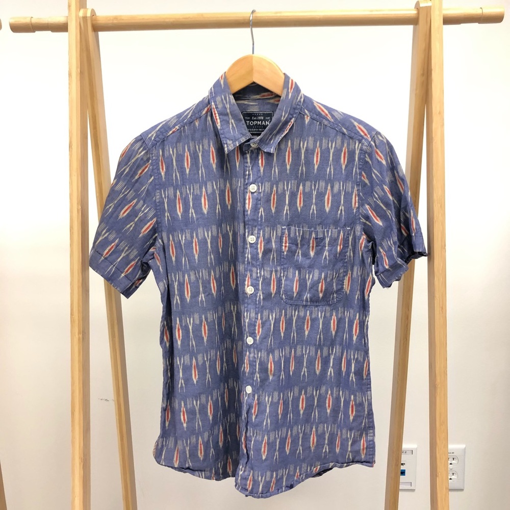 Topman Button Down Short Sleeve
